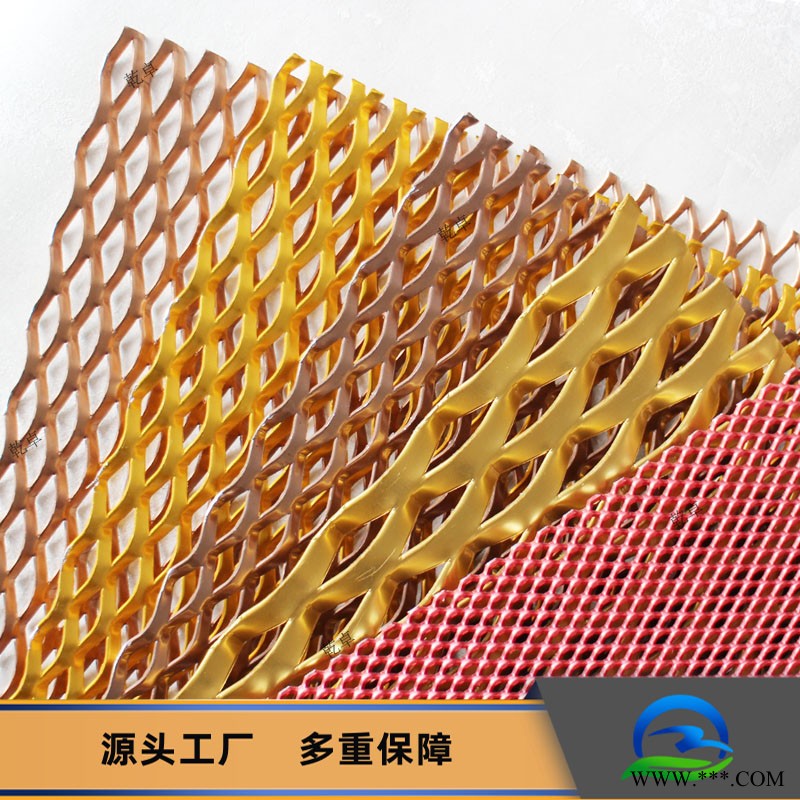 乾卓金属网 健身房钢板网装饰 吊顶网 幕墙网 六角网 铝板拉伸网 菱形天花板图2
