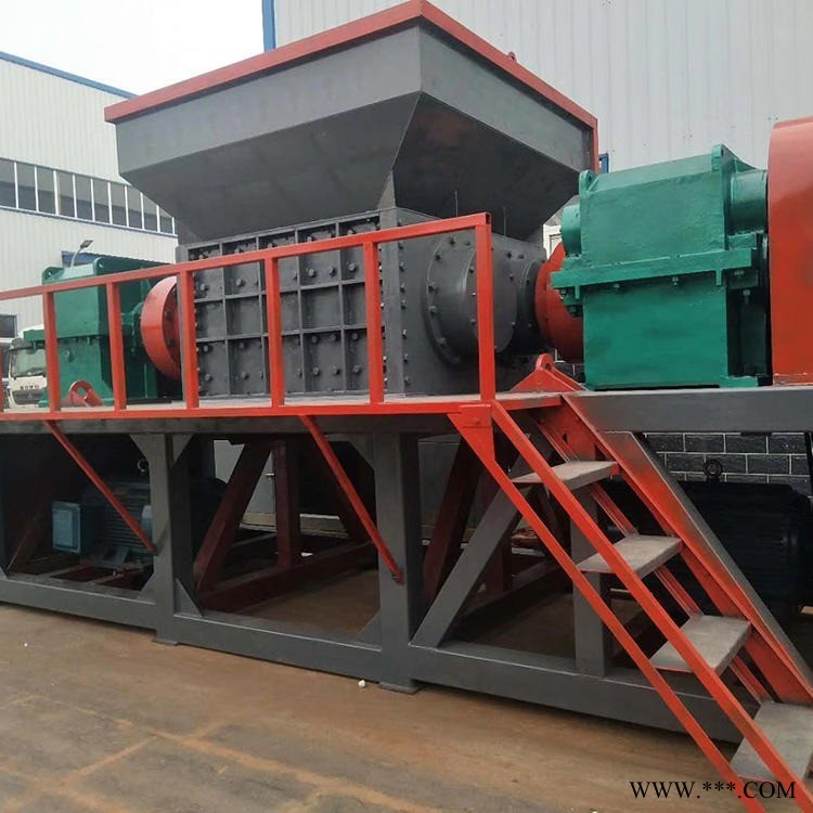 大型废旧电瓶/电池撕碎机 铝板双轴撕碎机 泡沫板撕碎机图4