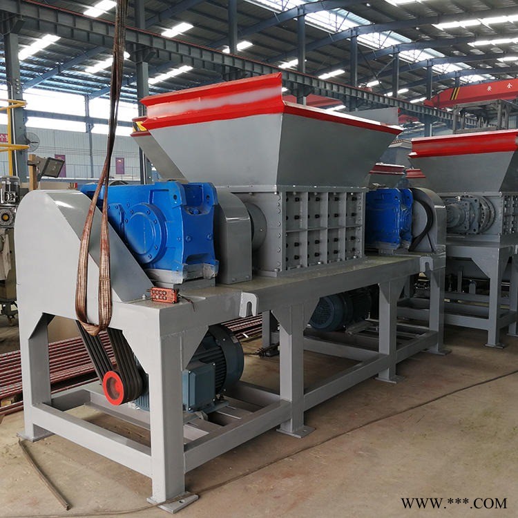 大型废旧电瓶/电池撕碎机 铝板双轴撕碎机 泡沫板撕碎机图2