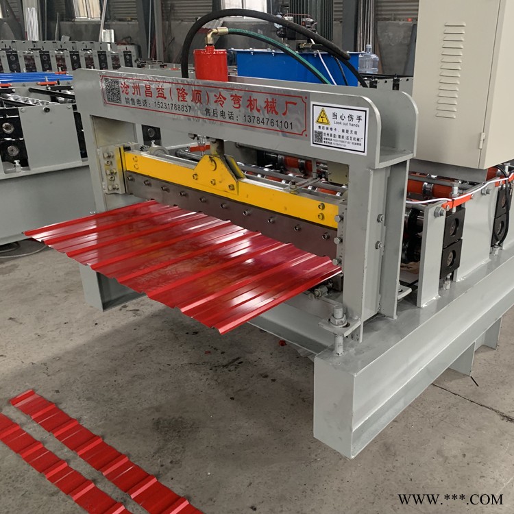 单层压瓦机 750墙板横挂机 昌益 750铝板横挂墙板成型机图2