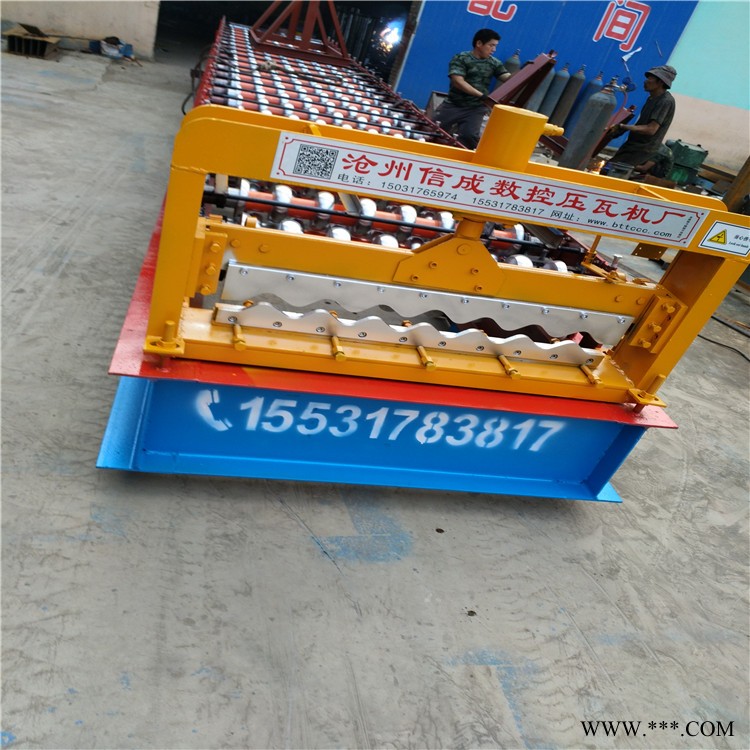 专业生产780型大圆弧压瓦机铝板780大圆弧压瓦机 墙板成型设备 定做异形设备图9