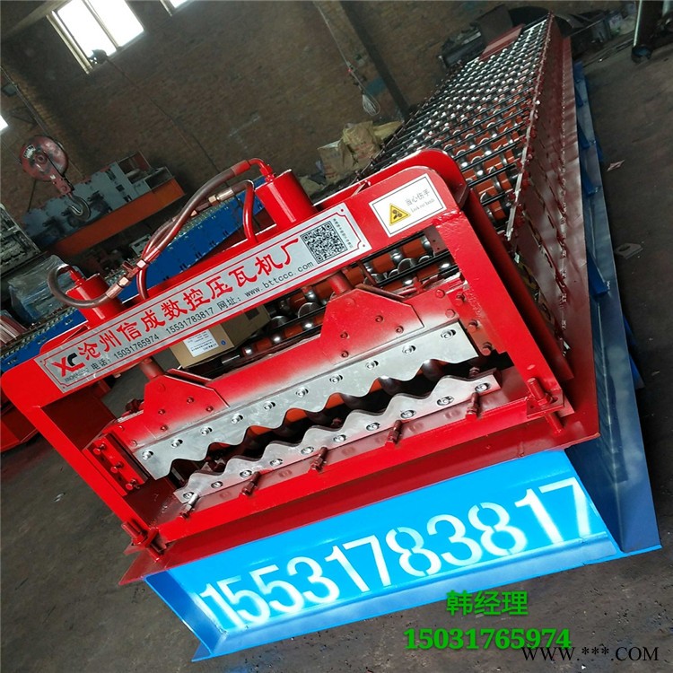 专业生产780型大圆弧压瓦机铝板780大圆弧压瓦机 墙板成型设备 定做异形设备图6