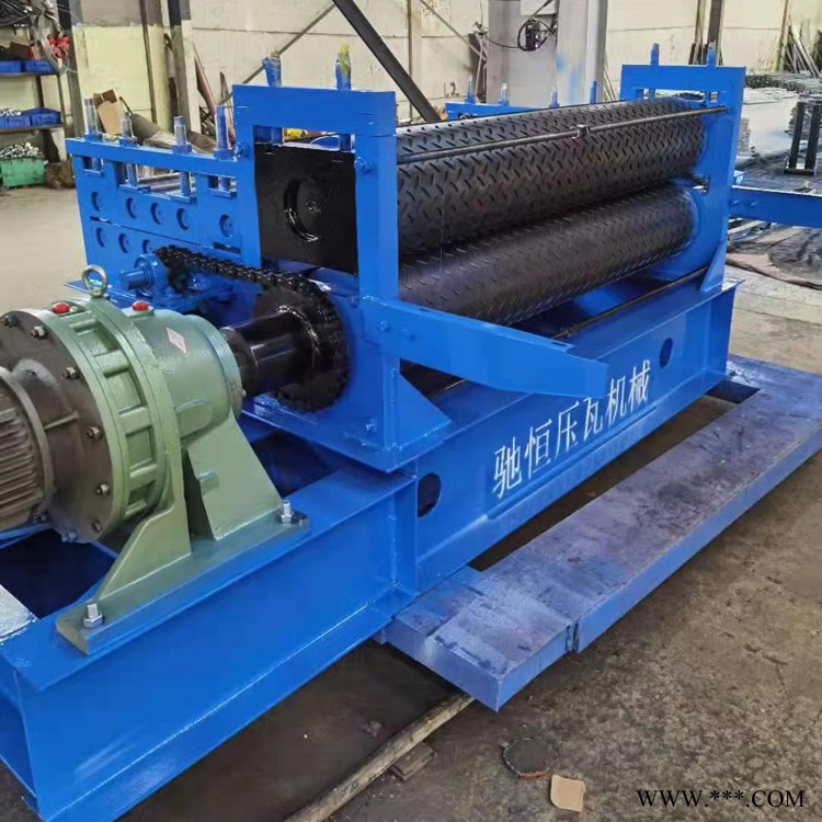 汽车防滑板压花机 铝板彩钢板压花机 小型防滑板压花机 驰恒图2