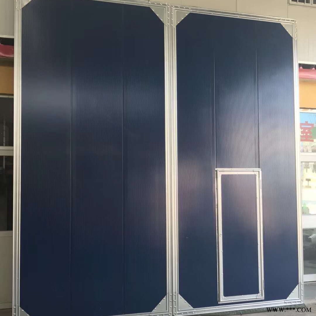 工业门厂家 推拉门 电动推拉门 铝板工业门推拉门 万利盈门业图3