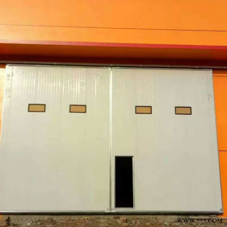 工业门厂家 推拉门 电动推拉门 铝板工业门推拉门 万利盈门业图4
