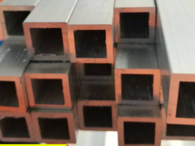 铝合金铝方管型材连接件吊顶隔断diy木纹铝方管扁通加工20x20x1mm图2