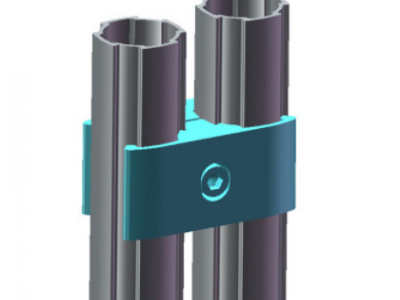 多规格铝合金精益管接口内接头 塑胶线棒接头免打孔接口批发图3