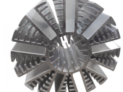 开模定制 散热器铝型材 铝合金散热器挤压 CNC加工 铝型材图2