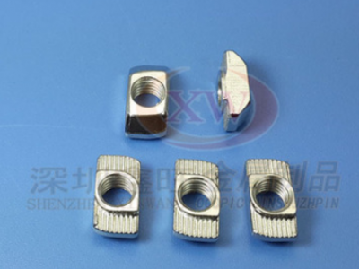 T型螺母 2020 3030 4040 4545t形碳钢镀镍高强度螺母 铝型材专用图2