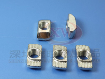 T型螺母 2020 3030 4040 4545t形碳钢镀镍高强度螺母 铝型材专用图3