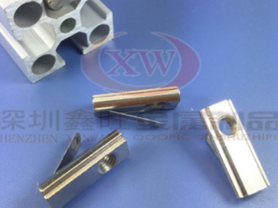 弹片螺母 卡式螺母 碳钢高强度30 40 45铝型材后装螺母 弹性螺母图3