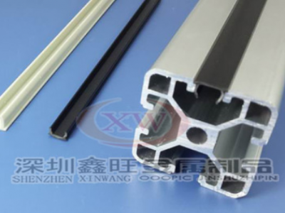 平封槽条 铝型材槽口封条 硬胶条槽6/8/10 黑色灰白色胶条配件图2