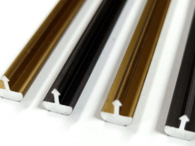 供应铝合金装饰线条 护墙板T型金属包边条定制画框封口压边条图2