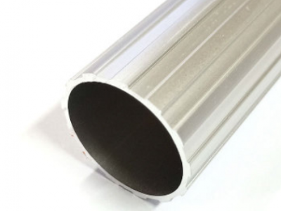 铝合金波纹管 空心异型拖把杆型材挤压开模花纹铝圆管定制图2