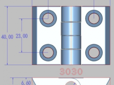 工业铝型材配件 金属合页 锌合金碟形铰链 铝型材配件装饰连接件图2