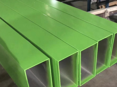 氟碳烤漆四面铝方通 彩色喷涂木纹铝方管铝合金型材 隔断天花吊顶图2