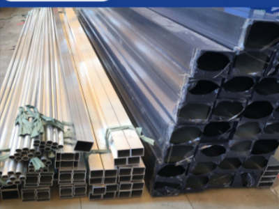 装饰用铝方管 阳极氧化黑色铝方管 喷涂香槟色铝方管 铝合金方管图2