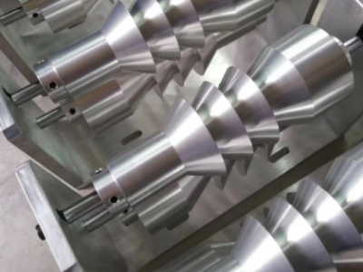 口罩机配件专用折布辊折布轮铝套件 叠布轮口罩机轮子CNC加工图2