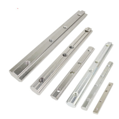 导轨 加工定制国标一字对连接条槽条 流水线连接件直线导轨条厂家图3