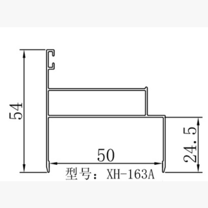 净化铝型材50双门料 无尘车间净化铝型材配件50岩棉净化车间铝材图2