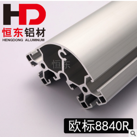 8840R欧标铝型材 工业铝型材8080R转角 设备框架铝合金8080弧形铝图1