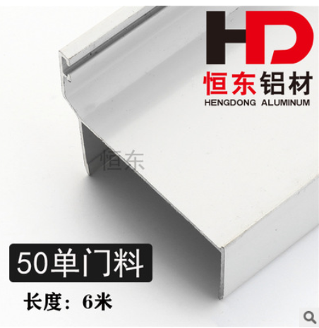 净化铝型材50密封中空单门料净化工程岩棉彩钢板泡沫夹心板单门料图1