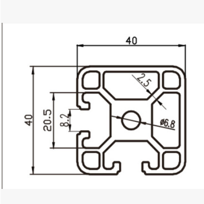 恒东工业铝型材4040欧标铝型材工业铝型材4040欧标铝合金型材图2