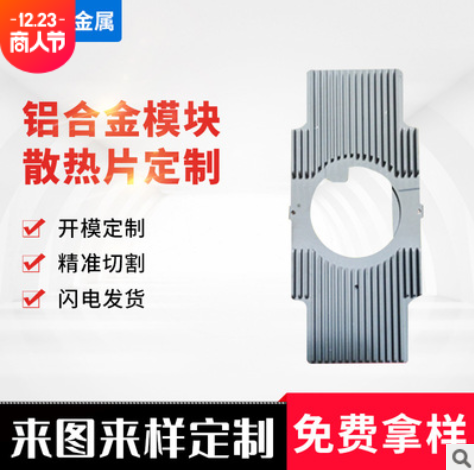 【铝散热片】厂家供应各种散热片 铝合金模块散热器铝型材 散热器图2