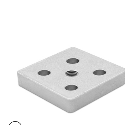 七乐工业铝型材配件 工业铝材端面连接板 4040型材地脚连接件图2