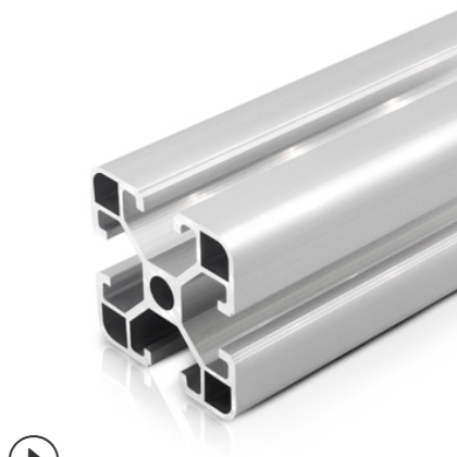 工业铝型材 欧标4040铝型材氧化银白材质 流水线工作台支架铝材图2